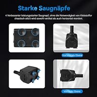 BACOENG Mini Wasserpumpe, 8W 600L/H Springbrunnenpumpe, Teichpumpe Klein, Zimmerbrunnenpumpe Brunnenpumpe Klein, Aquarium Pumpe mit EU Stecker – Ansicht 5
