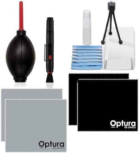 OPTURA HD Professional Cleaning Kit for DSLR Cameras and Sensitive Electronics Bundle with Spray Lens and LCD Cleaner - Camera Accessories,Telescope, Magnifying Glass, Ph & Photography Accessories