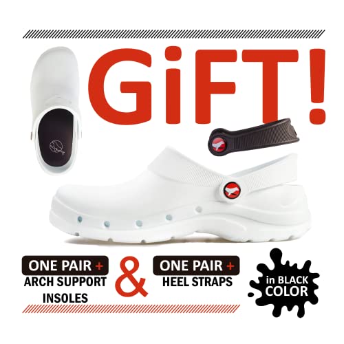 Eva Walk - Clogs For Women And Men - Non Slip Shoes For Work - Bistro Chef Clogs - Nurse And Garden Shoes Orange #TOP4