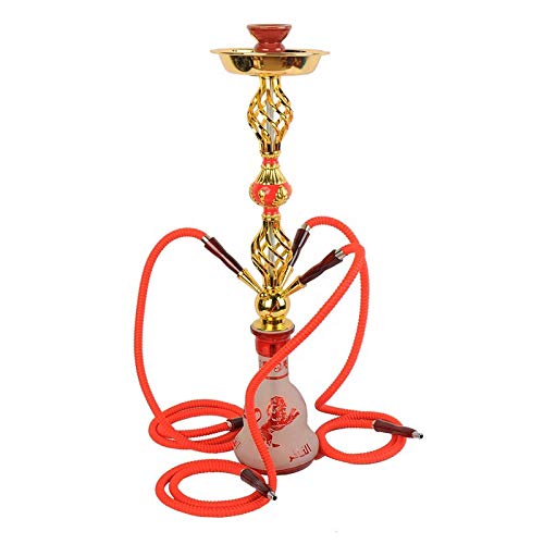 Anyi Shisha-Rohr-Huka Bar Shisha Zubehör KTV Shisha Double Double Triple-Four (rot),L – Bild 4