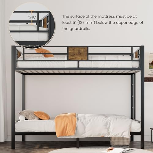 Sha Cerlin AK-BUNKBR Bunk Bed Twin Over Twin Size thumb #5