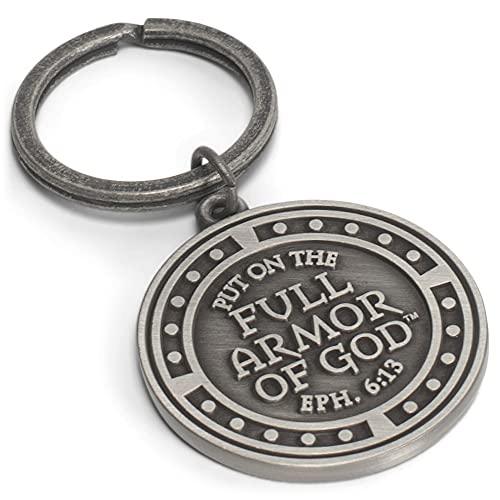 Full Armor Of God Silver Tone 2 Inch Zinc Alloy Automotive Key Chain Ring Accessory #TOP4