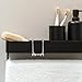 Mobestech Bathroom Corner Shelf Razor Holder Wall Mount Shaver Organizer Stainless Steel No Drill Hair Tool Organizer