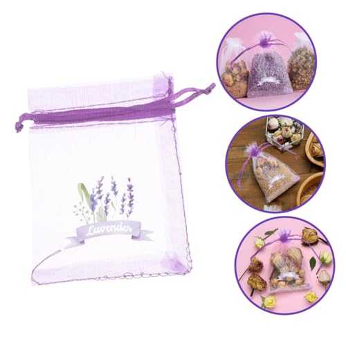 20 Bolsas de Saco con Cordón de Lavanda 15x10 cm Moradas miniatura 7