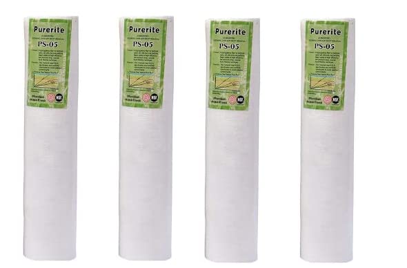 Macmillan Aquafresh 5 Micron PS-05 10" in PP Spun Filter Candle Set for All Type RO Water Purifier 10 inch PP Spun Filter | Ro Filter Candle (4) (B09JFR8H3Q) Amazon Price History, Amazon Price Tracker