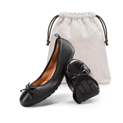 DREAM PAIRS Women's Foldable Bowknot Ballet Flats,Black,9