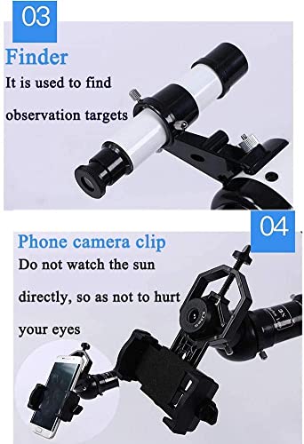 Telescopio Refractor 70 mm para Astronomía con Trípode miniatura 3