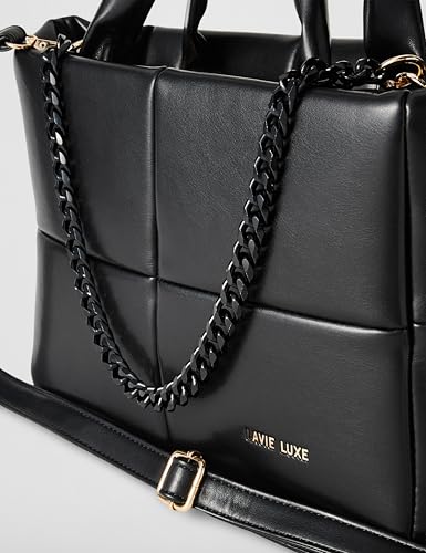 Image of Lavie Luxe Women's Puff Small Solid Tote Handbag for Women | Tote Bag for Work | Ladies purse | Stylish Shoulder Bag | Ladies Gift