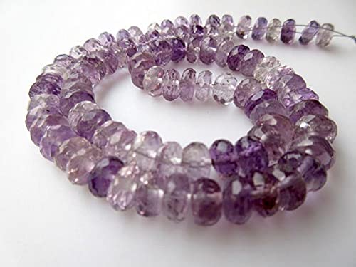 Perles améthyste violette 8mm facettées en rang de 15 pouces pour loisirs créatifs