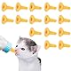 lyrlody Silikonnippel für Haustiere, Weicher Silikon-Hundefütterungs-Schnuller, 15 Stück Katzen-Hunde-Flaschen-Nippel, Baby-Flaschen-Nippel für Welpen-Kätzchen