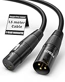FEDUS Stagepro 1.5M XLR Cable, Professional Balanced XLR Male To Female Microphone...