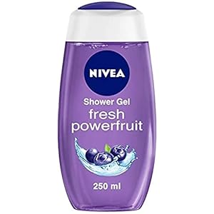 Nivea Body Wash, Fresh Powerfruit Shower Gel, With Antioxidants & Blueberry Scent, 250 ml