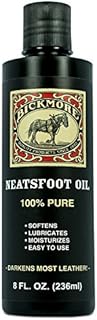 Bickmore 100% Pure Neatsfoot Oil 8 oz - Leather Conditioner and Wood Finish - Works Great on Leather Boots, Shoes, Baseball Gloves, Saddles, Harnesses & Other Horse Tack