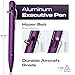 BASTION Aluminum Bolt Action HyperBolt Pen - CNC Machined Lightweight EDC Writing Tool, Refillable, Premium Gift Pen for Women & Professionals - Purple