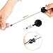 Retractable Badge Holder ID Card Holder Reel with SWIVEL-BACK Alligator Clip Black Pack of 10