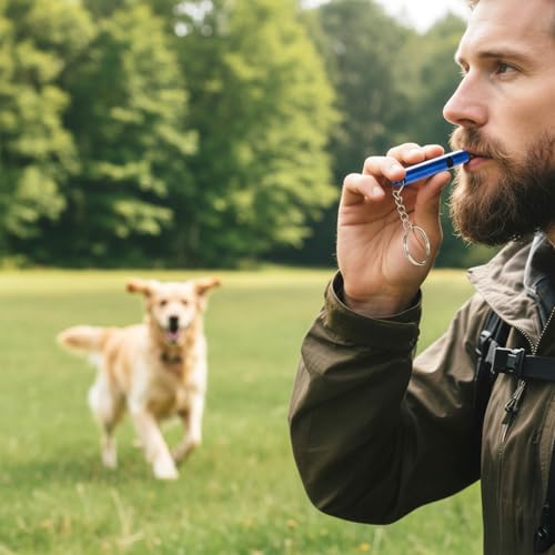 6 Pcs Emergency Whistle Loud Whistle with Key Chain Portable Outdoors Double Tubes Aluminum Whistles for Adults Hiking Camping Sports Fishing Hunting Boating Accessories – Bild 8