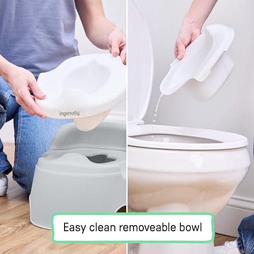 image for Ingenuity Full Comfort Toddler Potty Training Toilet, High Back & Seat