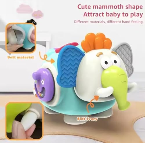 Image of Elephant Baby Sensory Busy Cube Toy for Toddlers - 6-in-1 Interactive Plastic Activity Cube - Fine Motor Skills Travel Learning Toy for Infants (Elephant)