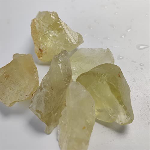 Citrine pierre jaune quartz brut de 100g pour création et lithothérapie