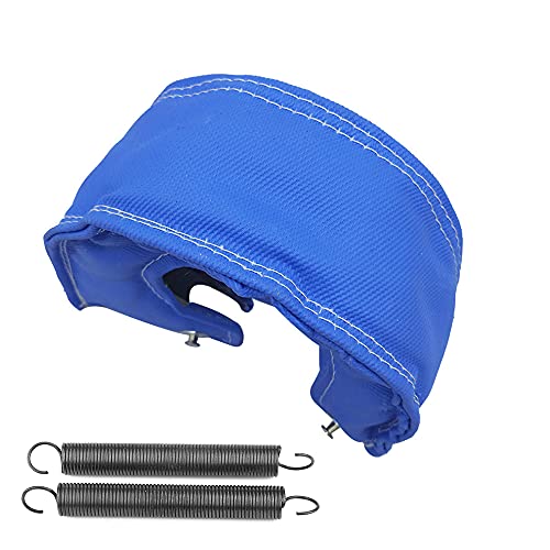 BOSKING Turbocharger Heat Shield Cover For T3 T4 T6 High Temperature Resistant Turbo Blanket Thermal Heat Shield with Stainless Fastener Springs (Blue, T6)