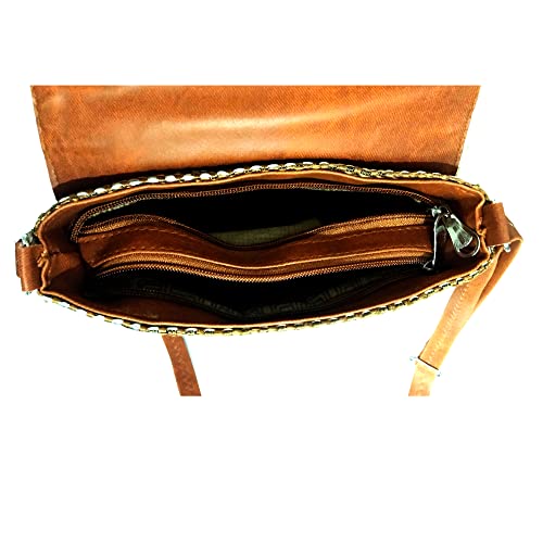 Image of Ethnic Jute Sling bag /Cross body bag for women /Handmade sling bag for women Color Brown