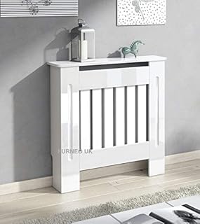 Furneo Modern High Gloss White Radiator Cover S M L XL (Small)