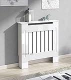 Furneo Modern High Gloss White Radiator Cover S M L XL (Small)