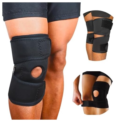 Joelheira ajustável de compressão I Tensor protetor de joelho academia