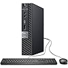 Dell OptiPlex 7060 Micro PC de escritorio para negocios, Intel Core i5-8500T 2.1GHz, 16GB, 512GB SSD, USB tipo C, Windows 11, negro (renovado)