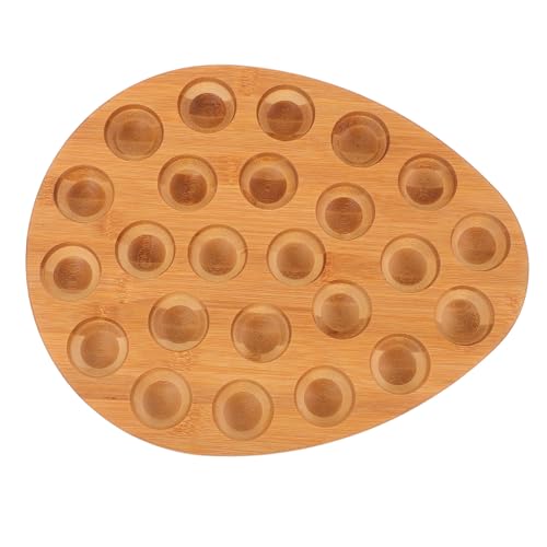 Porte-œufs en bois Healvian : élégant rangement 24 trous pour comptoir