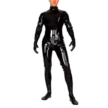 Amazon.co.jp: [WJDT] 0.6MM厚さラテックスメンズキャットスーツ