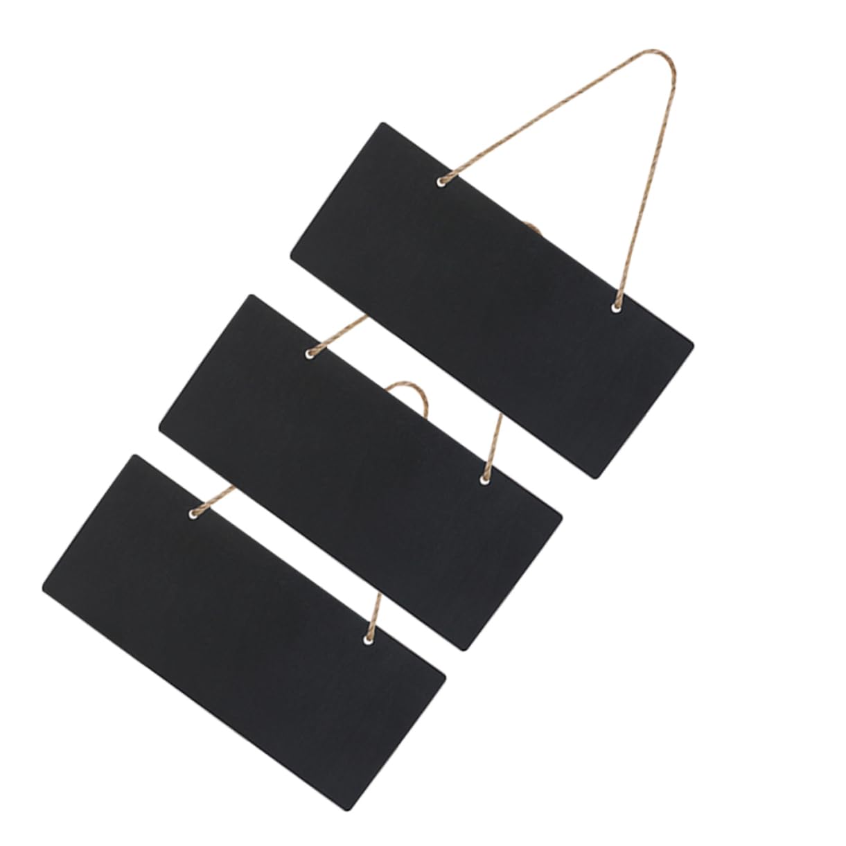 Angoily Wooden Chalkboard Sign Mini Blackboard for Door Decorative Hanging Tag Versatile Writing Board for Home Office