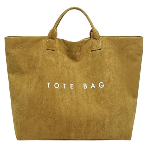 Sac fourre-tout en daim grand format pour le travail et les cours