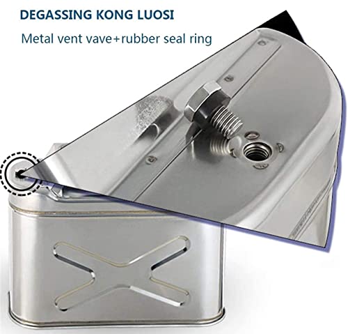 Edelstahl-Kanister, 5 l, 10 l, 15 l, 20 l, tragbarer Benzintank, auslaufsicherer Behälter für Motorrad, Rasenmäher, Camping, Notfall-Backup-Aufbewahrung