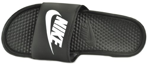 Nike Benassi JDI Black/White- Black Mens Athletic Sandals 343880-011 (12 M)