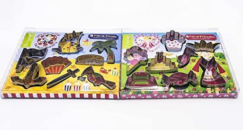 Ensemble de pâtisserie pour enfants (lot de 2 (1 princesse et 1 pirate) 16 emporte-pièces Cover