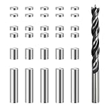 30 PCS Pinewood Stainless Steel Weights, 8.1 OZ Cylindrical Stainless Steel Weights for Derby Car, 4 Different Sizes to Racing Car Balance