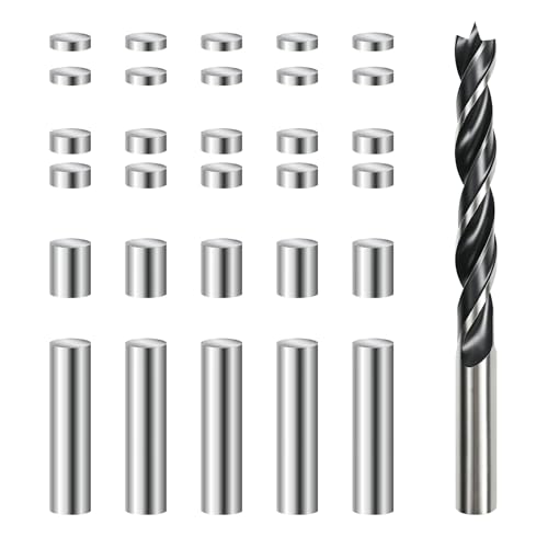 30 PCS Pinewood Stainless Steel Weights 8.1 OZ Cylindrical Stainless Steel Weights for Derby Car 4 Different Sizes to Racing Car Balance