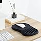 EooCoo Ergonomisches Mauspad, Mousepad mit Handauflage & Massage-Noppen, Gaming Memory-Schaum Mausmatte mit Rutschfester PU-Basis, für Schmerzlinderung, für Alle Maus Laptop, PC (300x200 mm)