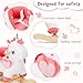 labebe Baby Rocking Horse with Seat Belt,Ride Unicorn Bouncer for Kid 6 Month -3 Years,Stuffed Animal Rocker,Riding Toy for Baby Girls, Nursery Birthday Gift