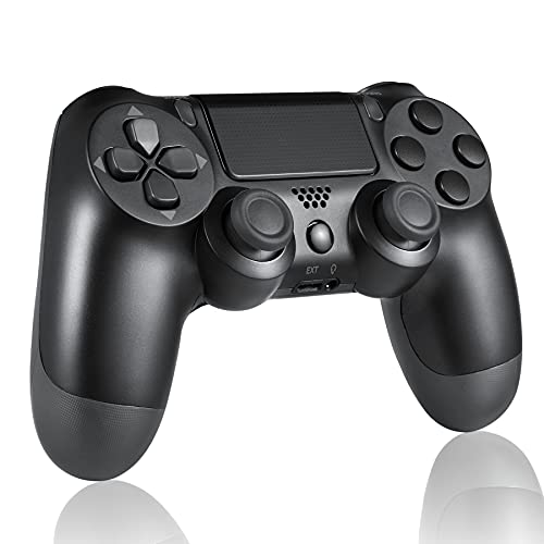 PS4 Controller Wireless, Custom PS4 Controller, PS4 Remote Controller, PS4 Pro Controller, Bluetooth PS4 Controller, Modded Scuff PS4 Controller Compatible with Playstation 4/Pro/Slim Controller Black
