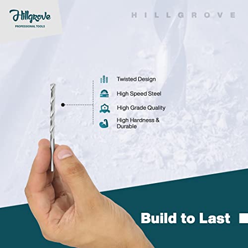 Image of Hillgrove HGDBS5MM4 Most Running 5Pcs Masonry Drill Bit Set for Concrete /Wall /Steel /All Purpose ()
