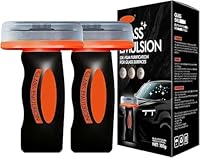 2 Stück Hand-Held Glass Emulsion Cleaner, 100g Car Windshield Oil Film Remover, Handheld Glass Oil-Film Remover, für Fenster, Spiegel und Glasoberflächen, Improves Visibility & Safe Driving