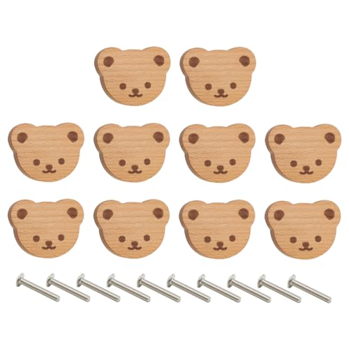 Boutons de tiroir en bois ours pour relooker la commode de chambre bébé - 2