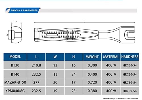 Miniatura 4 de Generetic US Stock BT30 - Llave inglesa de retención para perno prisionero, ajuste Janpanese Standard MAS403 BT30, no se resbala, duradera