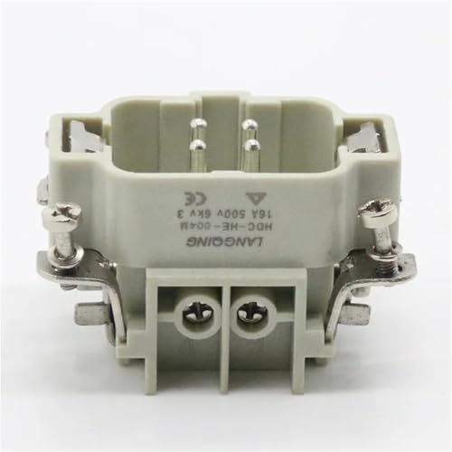 Conector de alta resistencia rectangular industrial 16A 500V de cuatro núcleos 3