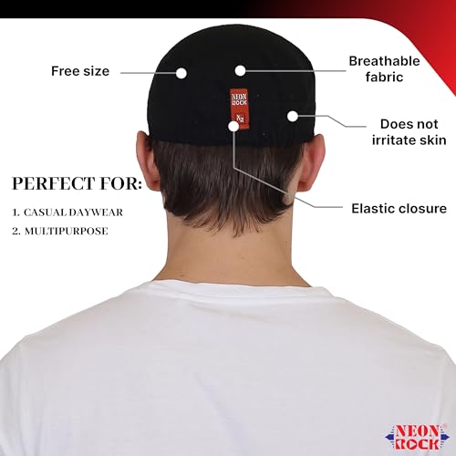 Image of NEON ROCK Men Women Stylish Dori Cap Stylish Premium Cotton Hat Cap for Summer, Winter, Spring, Autumn and All Activities, Freesize Pack of 1