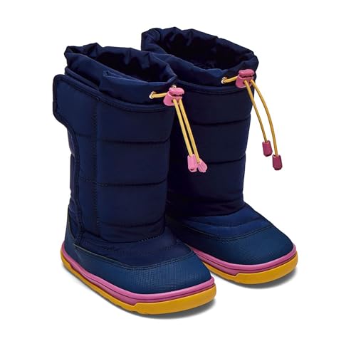 Ten Little Toddler Snow Boots for Boys & Girls, Waterproof, Insulated, Slip Resistant Winter Boots with Hook and Loop Closure for Kids