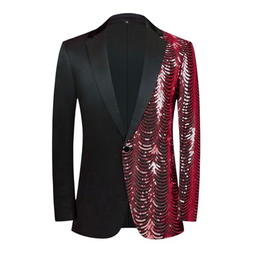 Blazer décontracté à paillettes homme pour soirée et clubbing