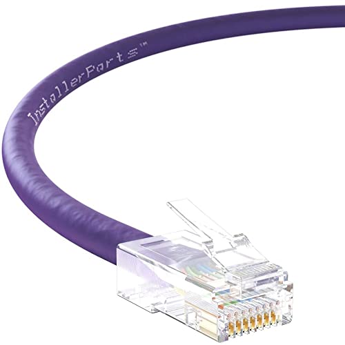 Cable Ethernet CAT5E 3 pies 10 unidades color púrpura miniatura 1